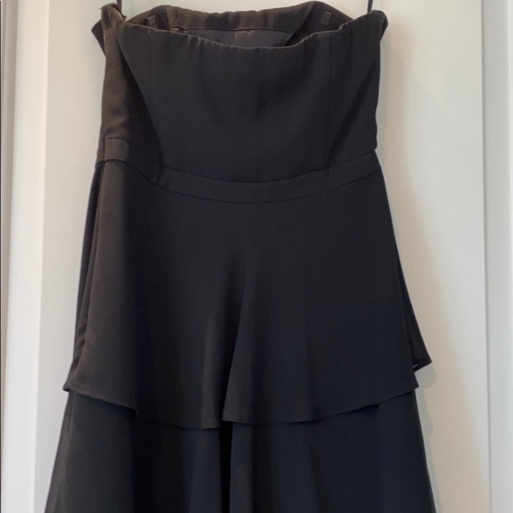 WHBM Black Strapless Dress - Picture 5 of 7